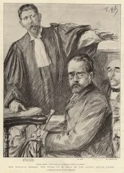 De Dreyfus-affaire, het Proces van M. Zola in het Assisenhof, Parijs